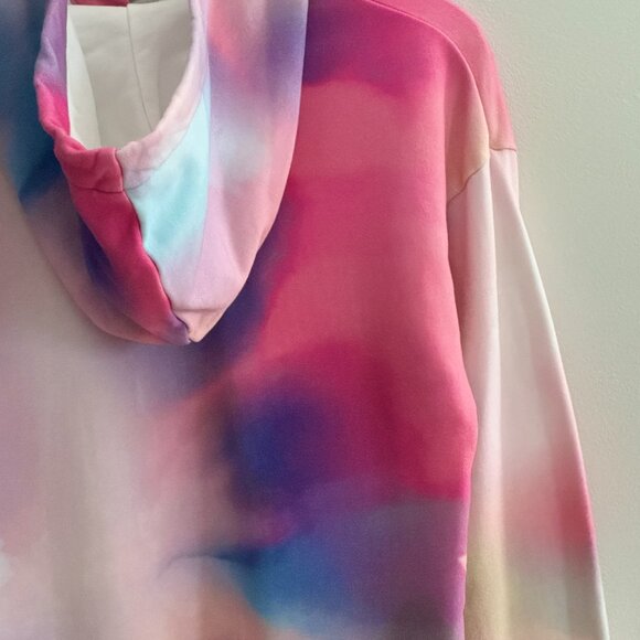 Calvin Klein Jeans Womens Monogram Logo Pullover Cropped Hoodie, Multicolor, XS - Picture 7 of 8